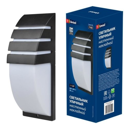 Светильник светодиодный декоративный Uniel UUL-S41A Е27 220В Черный IP65 картинка 